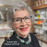 Cream Lipstick Library - Flame Red